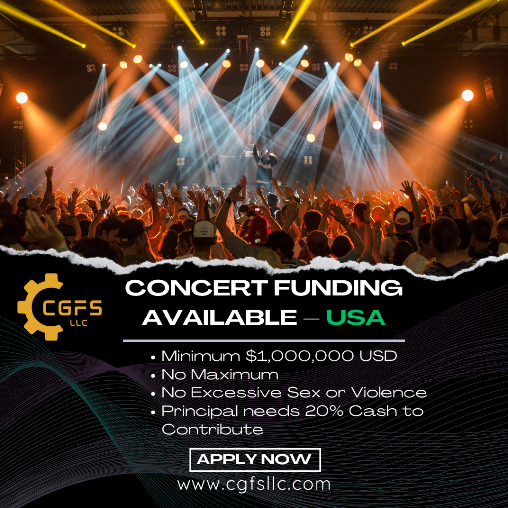 Concert Series Funding Available in the USA