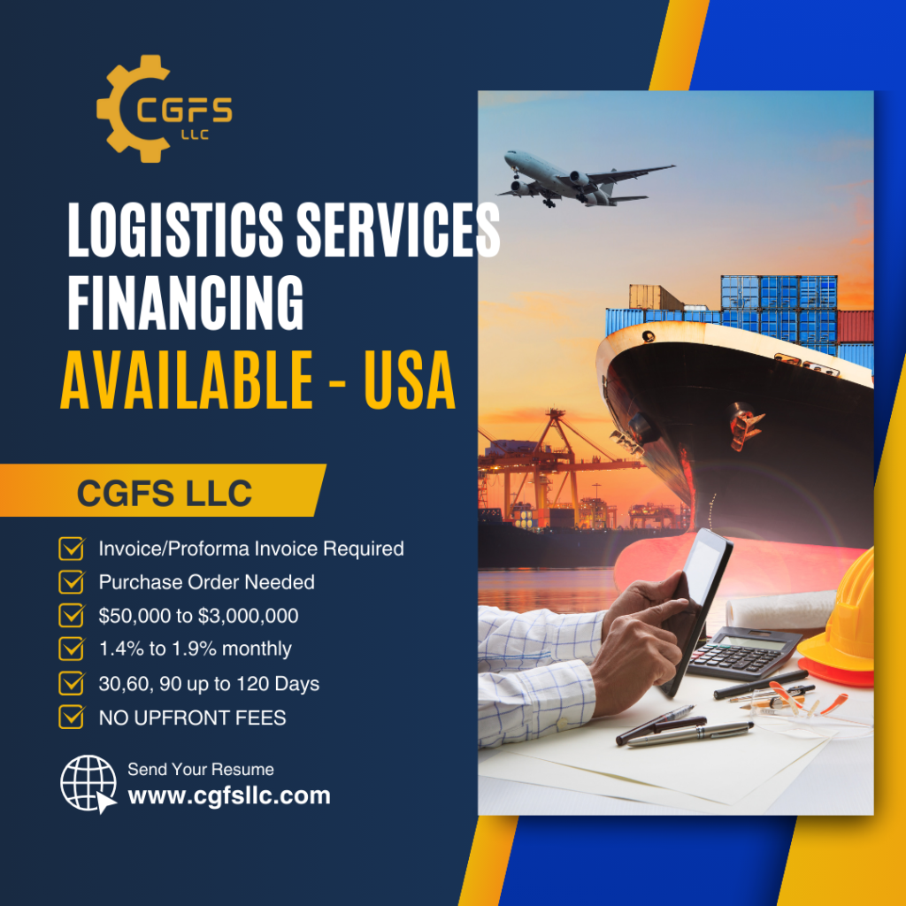 Logistics Financing Available USA