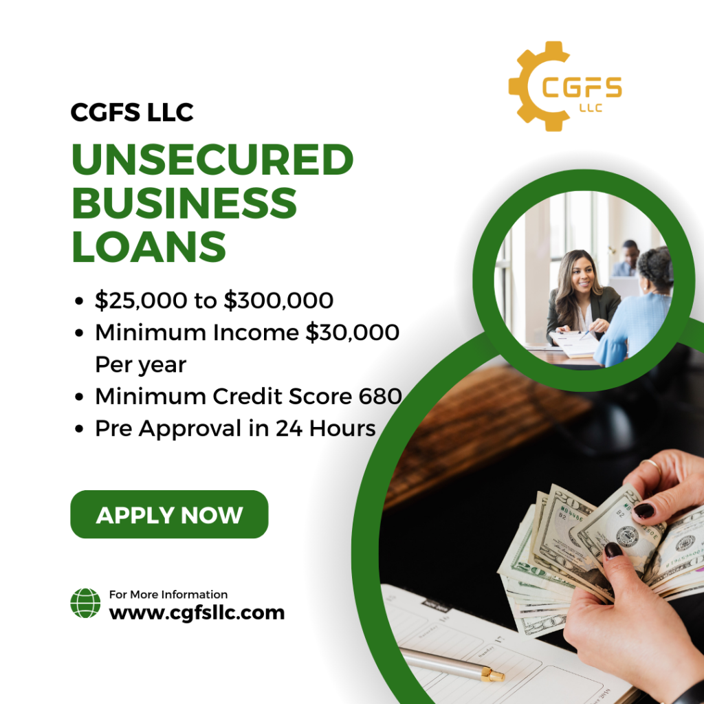 Unsecured Business Loans Available USA