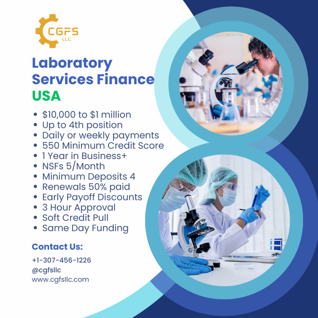 Laboratory Finance Services Available USA