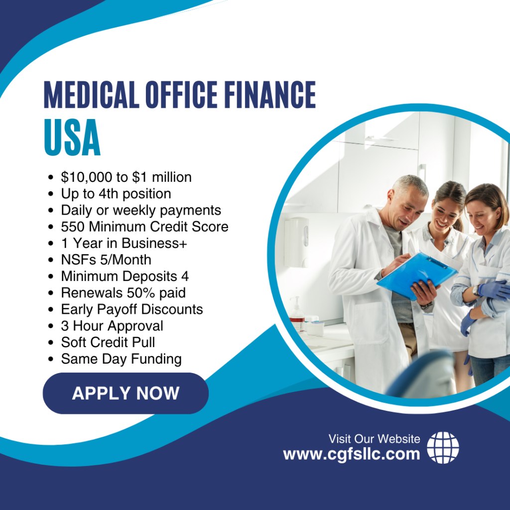 Medical Office Finance Available in the USA