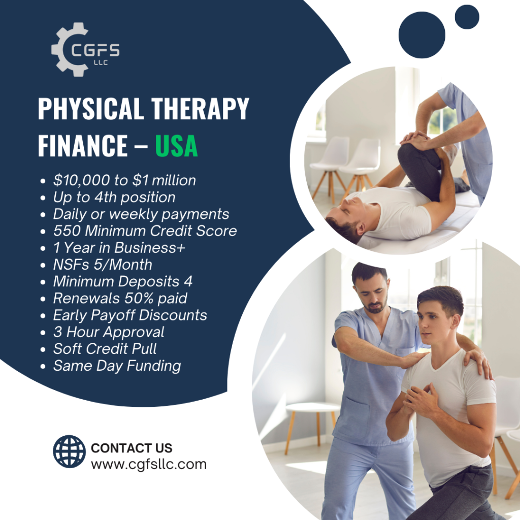 Physical Therapy Clinic Finance Available - USA